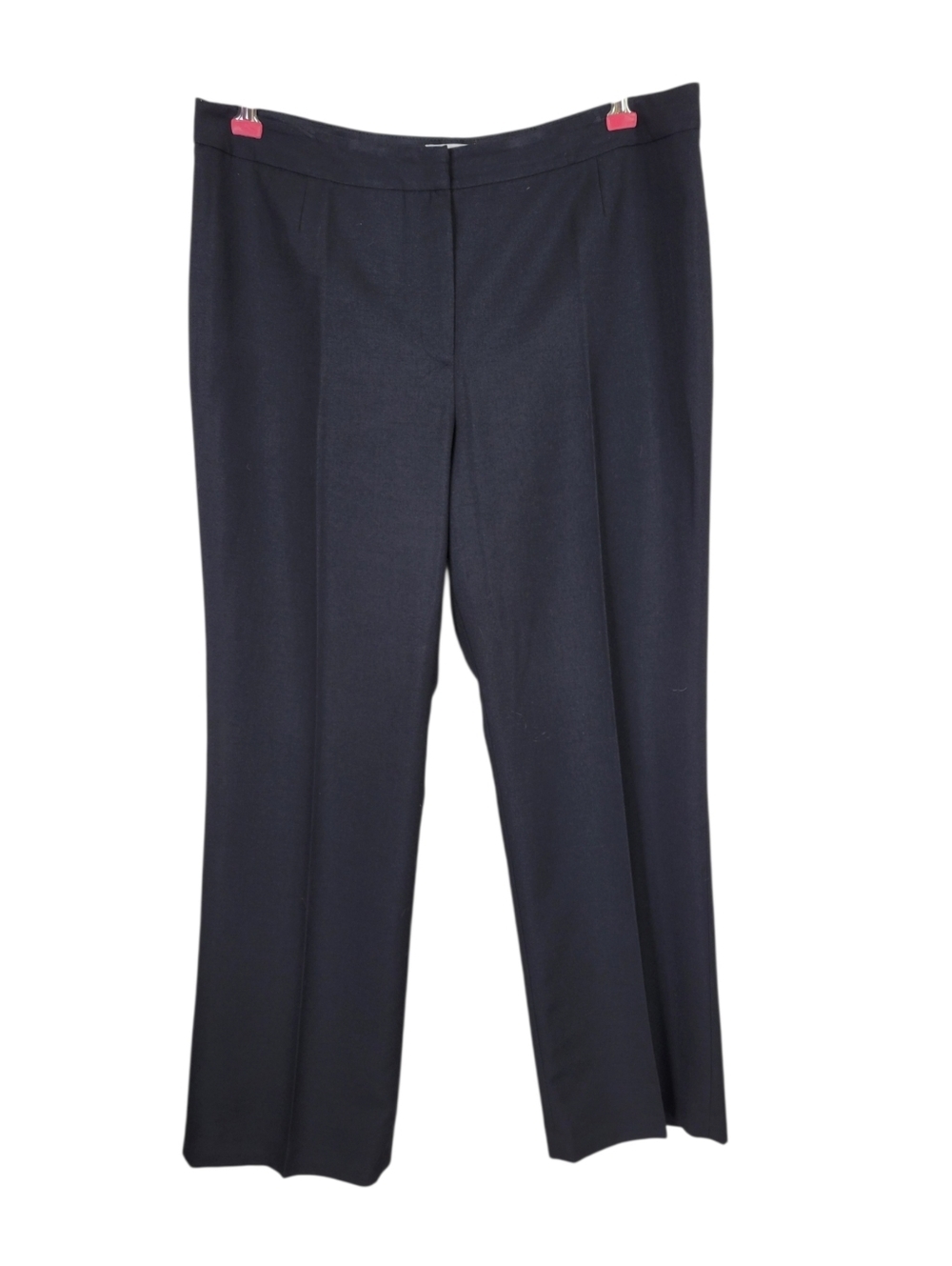 Le Suit Pant Suit Size 14P Red Black Blazer Solid Black Pleated Pants Belt Lined - Picture 6 of 11